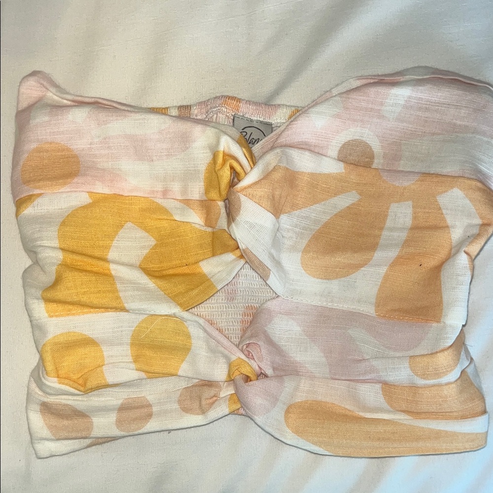 Colorful Strapless Blanco by Nature Top
